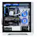 Left. Thermaltake - Glacier 360 Gaming Desktop - AMD Ryzen 5 5600X - 16GB Memory - NVIDIA GeForce RTX 3060 - 1TB NVMe M.2 - White.