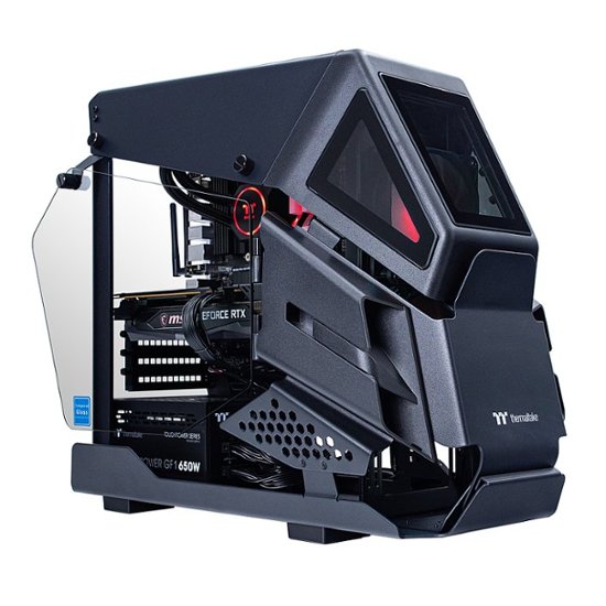 Front Zoom. Thermaltake - AH-360 Gaming Desktop - AMD Ryzen™ 5 5600X - 16GB RGB Memory - NVIDIA® GeForce RTX™ 3060 - 1TB NVMe M.2 - Black.
