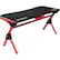 Front. GAMDIAS - DAEDALUS M1 RGB Gaming Desk with XL Mousepad - Red.