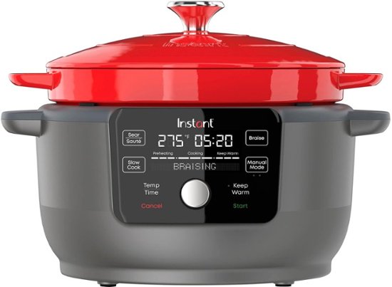 Instant Pot Precision 5-in-1 Electric Dutch Oven Cast Iron Red 140-0038-01  - Best Buy