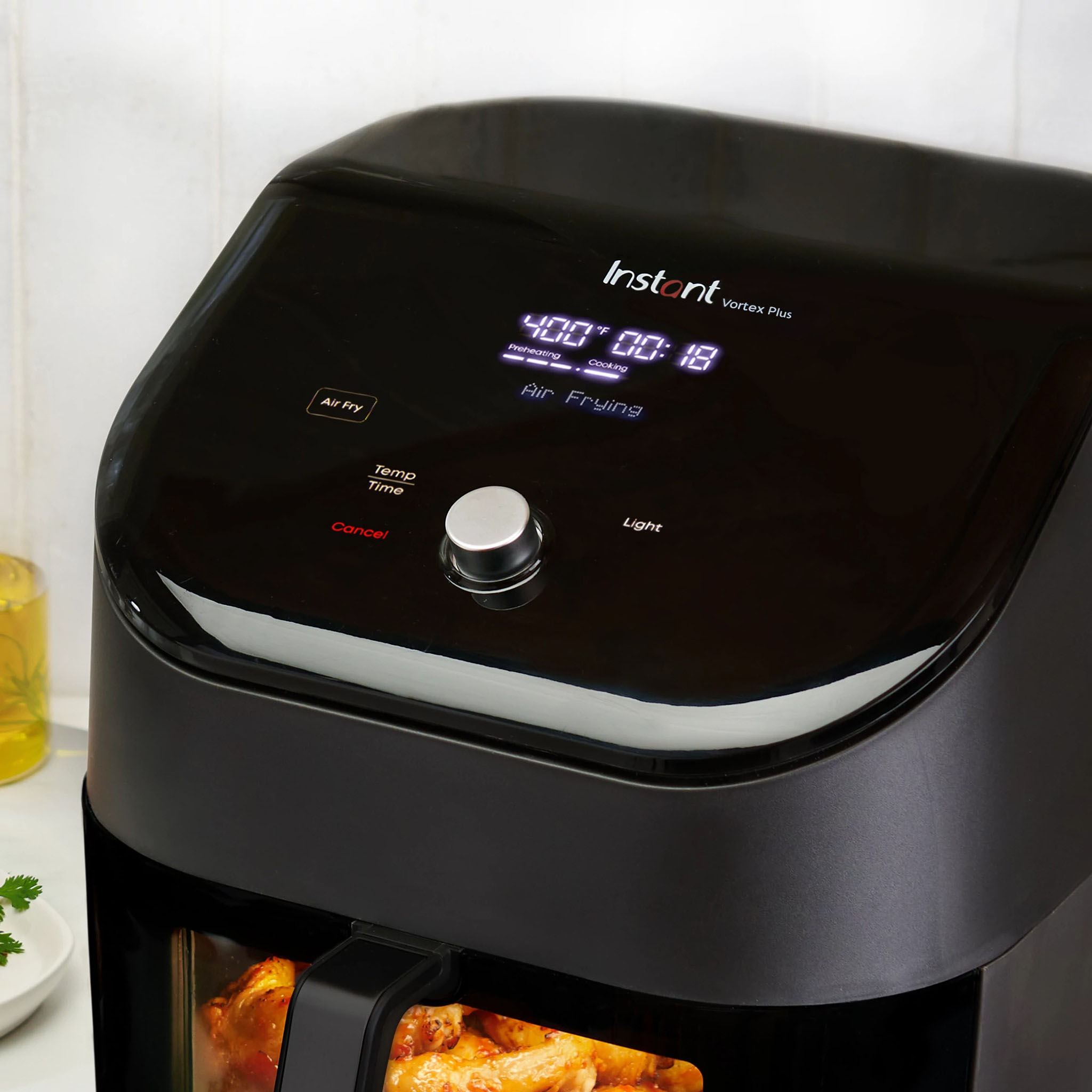Instant Brands Vortex Plus 6-Quart Air Fryer with ClearCook in Stainless  Steel and Black