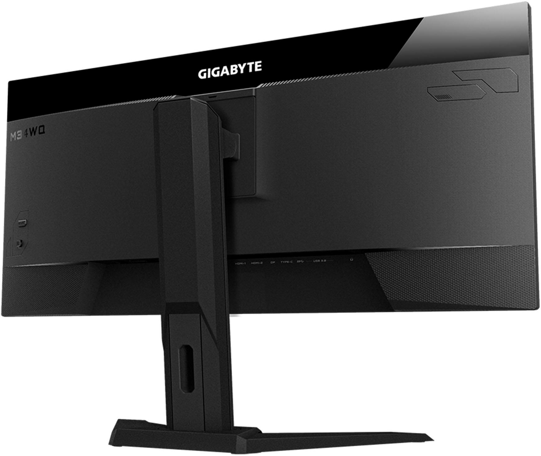 Alt View 12. GIGABYTE - M34WQ 34" LED WQHD FreeSync Premium IPS Gaming Monitor with HDR (HDMI, DisplayPort, USB) - Black.