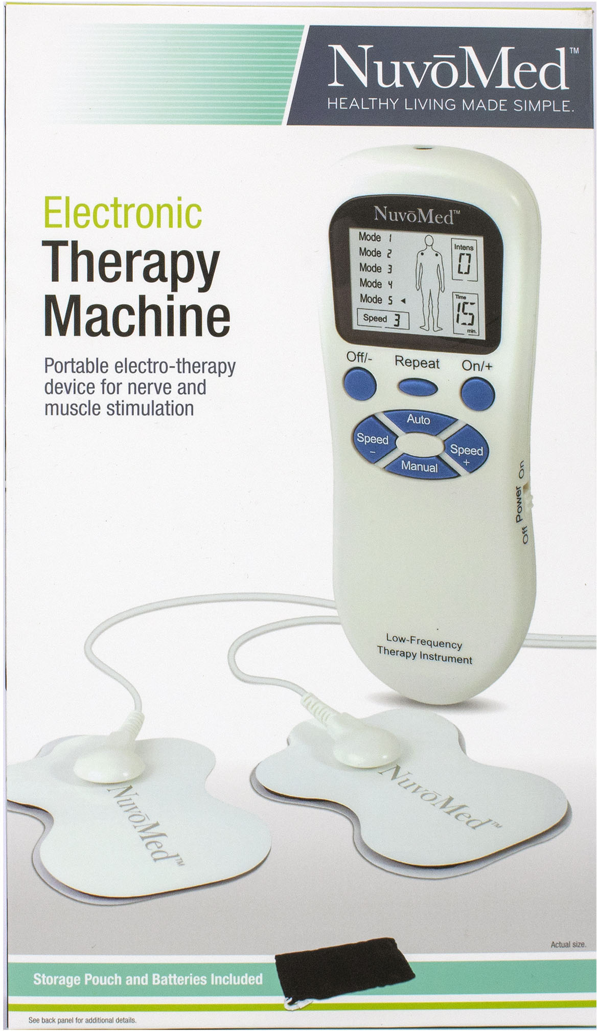 NuvoMed Electronic Therapy TENS Machine White TTM-6/0740 - Best Buy