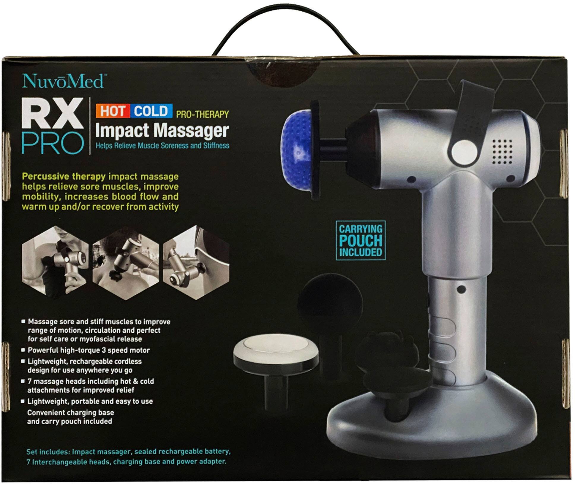 Alt View 13. NuvoMed - RX-2 Pro Hot and Cold Therapy Portable Impact Massager - Black.