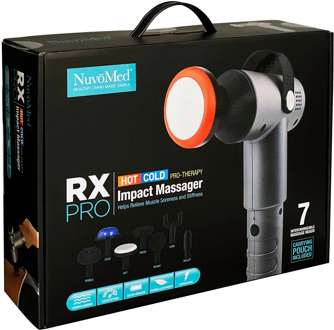Alt View 14. NuvoMed - RX-2 Pro Hot and Cold Therapy Portable Impact Massager - Black.
