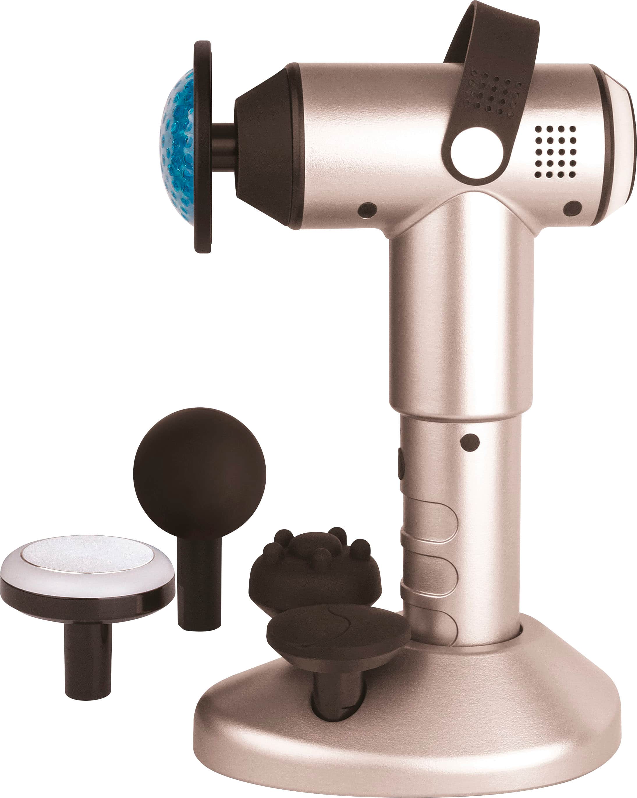 Left. NuvoMed - RX-2 Pro Hot and Cold Therapy Portable Impact Massager - Black.