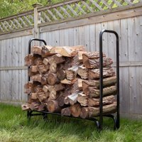 Nature Spring - Adjustable 4-Foot Steel Log Rack - Black - Alt_View_Zoom_11