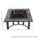 Alt View 12. Nature Spring - Square Marble Tile Edge Wood Burning Fire Pit - Black and Orange.