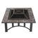 Alt View 17. Nature Spring - Square Marble Tile Edge Wood Burning Fire Pit - Black and Orange.