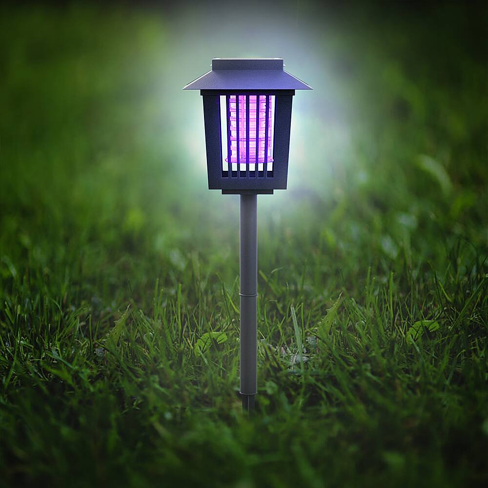 Nature Spring Solar Light, Mosquito and Insect Bug Zapper LED/UV