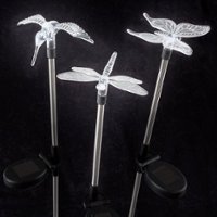 Nature Spring - Solar Powered 3-Piece LED Stake Set - Stainless Steel - Alt_View_Zoom_11