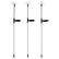 Alt View 17. Nature Spring - Solar Powered 3-Piece LED Stake Set - Stainless Steel.