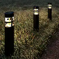 Nature Spring - Solar Path Bollard Lights Set of 8 - Black - Alt_View_Zoom_11