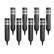 Alt View 14. Nature Spring - Solar Path Bollard Lights Set of 8 - Black.