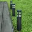 Alt View 16. Nature Spring - Solar Path Bollard Lights Set of 8 - Black.