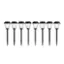Alt View 15. Nature Spring - Outdoor Lights Set of 8 - Black.
