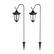 Alt View 16. Nature Spring - Solar Outdoor Lantern Light Set of 2 with Shepherd Hooks - Black.