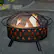 Alt View 11. Nature Spring - Round Cross-Weave Steel Wood Burning Fire Pit - Black.