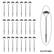 Alt View 13. Nature Spring - 24 Piece Solar LED Garden Light Stakes - Brushed Aluminum.