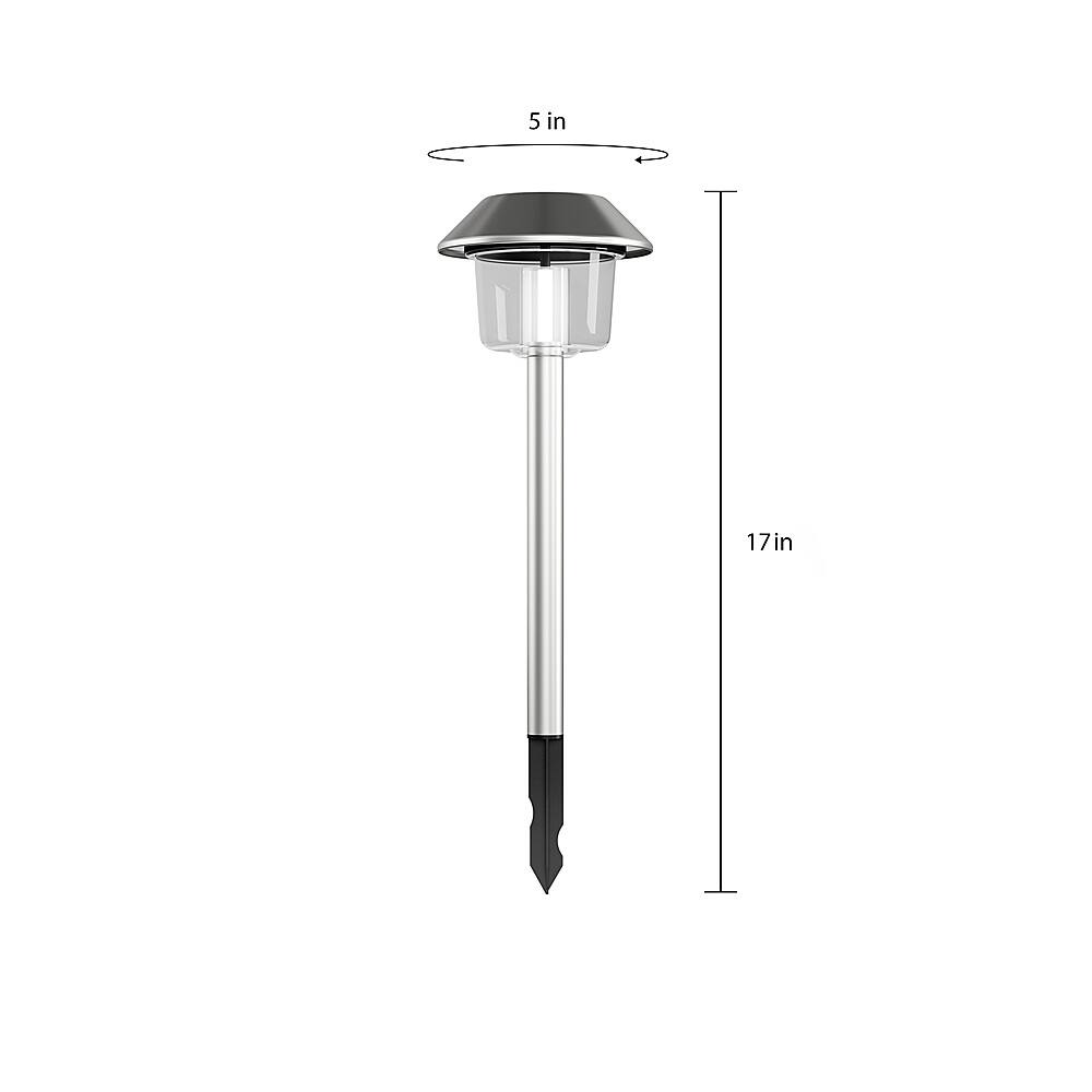 Best Buy Nature Spring Solar Pathway Lights Set Of Stainless Steel