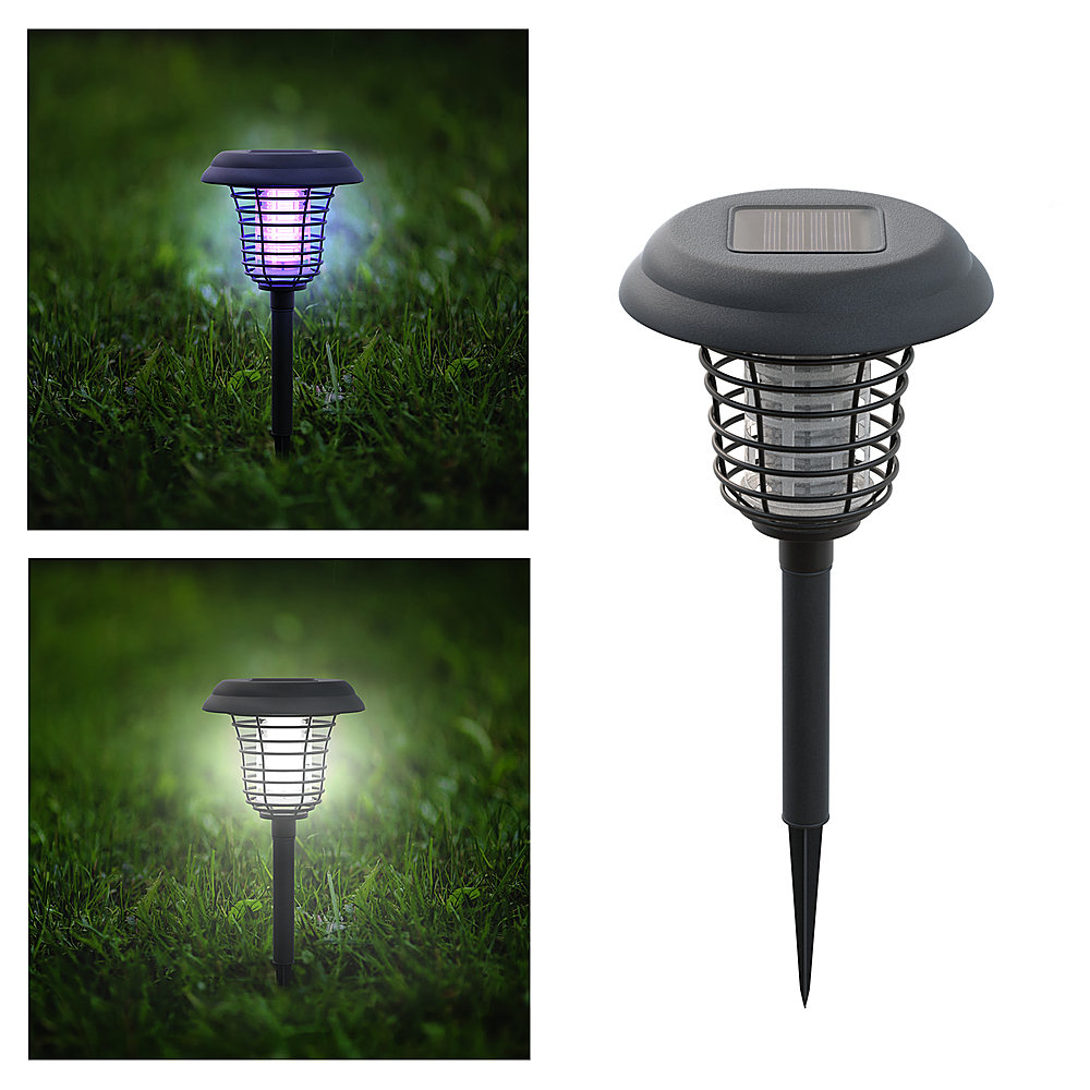 

Nature Spring - LED Solar Pathway Light and Bug Zapper - Black