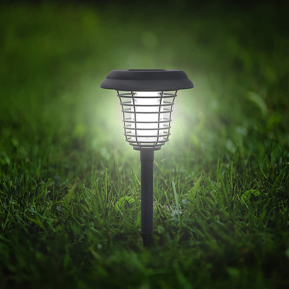 Nature Spring LED Solar Pathway Light and Bug Zapper Black 498735NDG ...