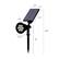 Alt View 12. Nature Spring - Outdoor LED Solar Spotlights Set of 2 - Black.