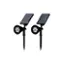 Alt View 17. Nature Spring - Outdoor LED Solar Spotlights Set of 2 - Black.