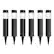 Alt View 14. Nature Spring - Solar Path Bollard Lights Set of 6 - Black.