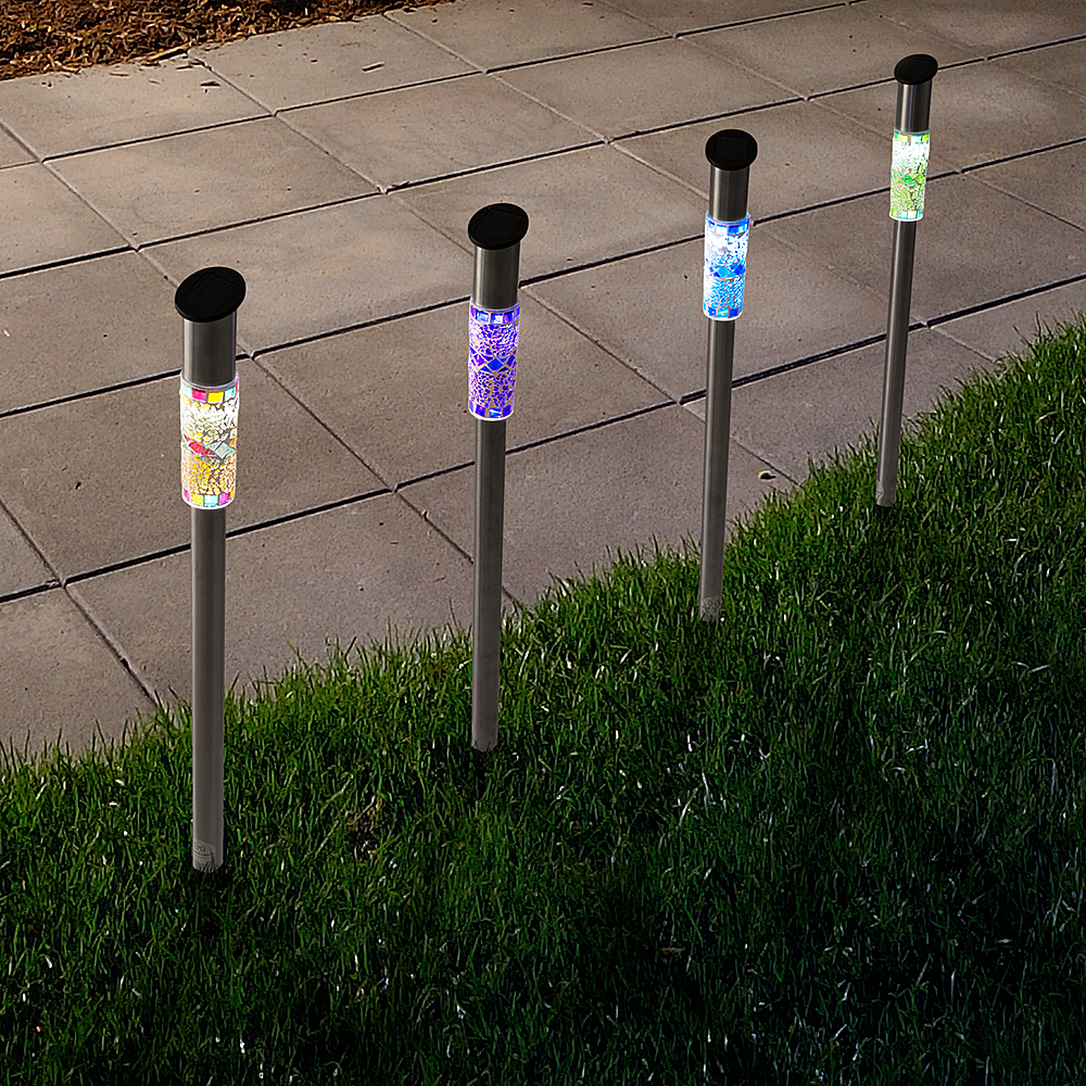

Nature Spring - Solar Outdoor LED Light Set of 4 - mosaic
