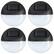 Alt View 13. Nature Spring - Solar Powered LED Low Profile Lights Set of 4 - Black.