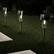 Alt View 11. Nature Spring - Solar Path Lights Set of 12 - Brushed Aluminum.
