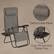 Alt View 13. Hastings Home - Zero Gravity Lounge Chairs Set of 2 - Gray.