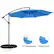 Alt View 14. Nature Spring - 10-Foot Offset Patio Umbrella with Vertical Tilt - Blue.