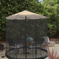 Nature Spring - Patio Umbrella Netting - Black - Alt_View_Zoom_11