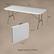 Alt View 12. Hastings Home - 6' Indoor/Outdoor Table for Dining, Buffets, Crafts and Playing Cards Folding Table - White.