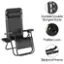 Alt View 14. Hastings Home - Anti-Gravity Lounge Chairs Set of 2 - Black.