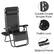Alt View 14. Hastings Home - Anti-Gravity Lounge Chairs Set of 2 - Black.