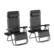 Alt View 18. Hastings Home - Anti-Gravity Lounge Chairs Set of 2 - Black.