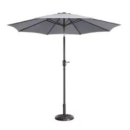 Nature Spring - 9-Foot Patio Umbrella - Gray