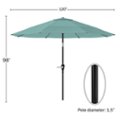 Alt View Zoom 12. Nature Spring - 10-Foot Patio Umbrella with Auto Tilt - Dusty Green.