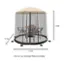Alt View 12. Nature Spring - Patio Umbrella Netting - Black.