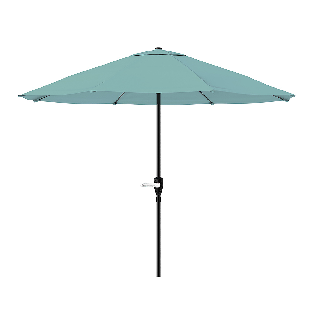 Nature Spring - 9-Foot Easy Crank Patio Umbrella - Dusty Green
