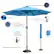 Alt View 13. Nature Spring - 9-Foot Patio Umbrella with Solar LED Lights - Blue.