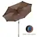 Alt View 14. Nature Spring - 9-Foot Solar LED Lighted Patio Umbrella - Brown.