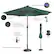Alt View 13. Nature Spring - 9-Foot Solar LED Lighted Patio Umbrella - Forest Green.