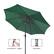 Alt View 14. Nature Spring - 9-Foot Solar LED Lighted Patio Umbrella - Forest Green.
