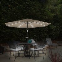 Nature Spring - 10-Foot Solar LED Lighted Patio Umbrella - Sand - Alt_View_Zoom_11