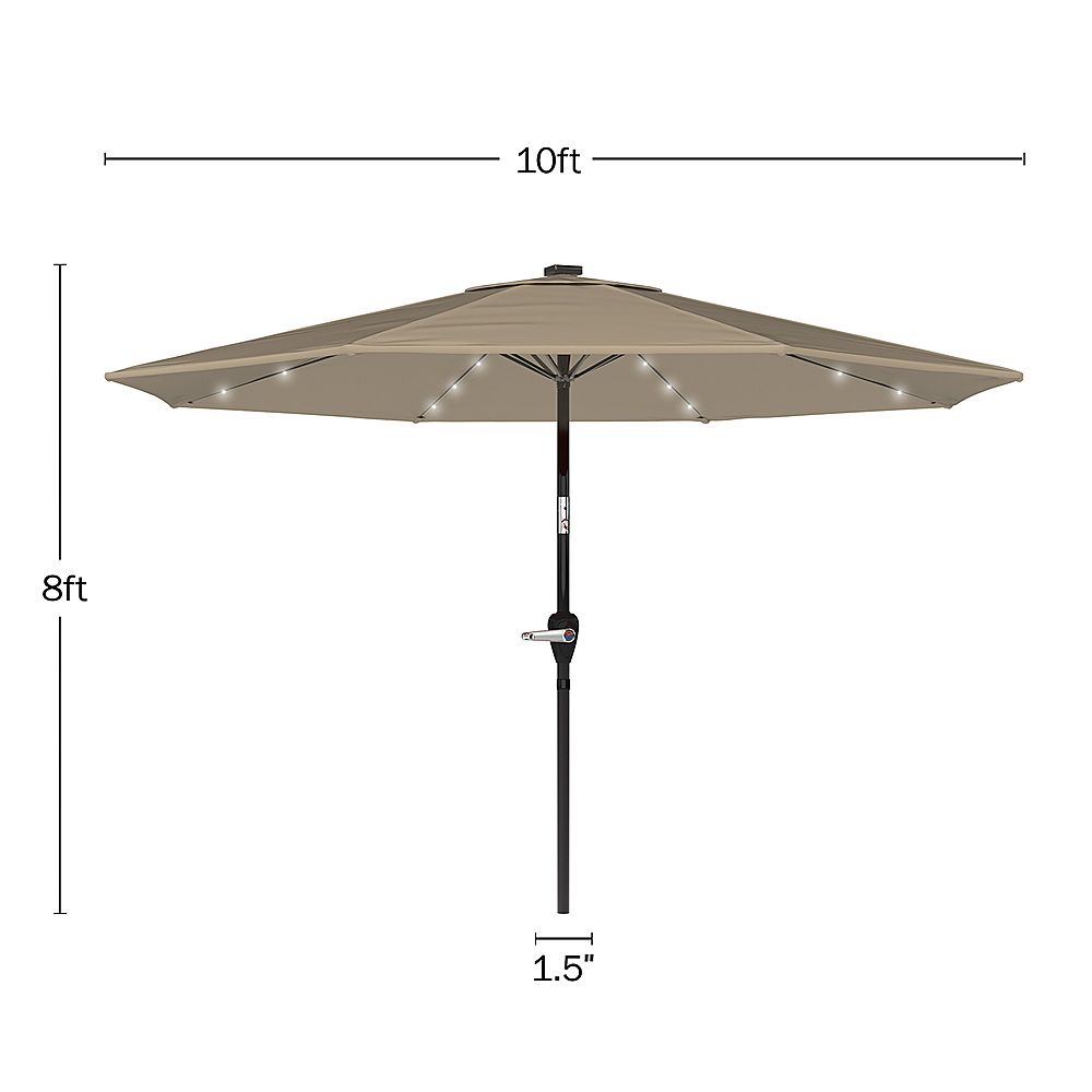 lighted deck umbrella