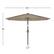 Alt View 12. Nature Spring - 10-Foot Solar LED Lighted Patio Umbrella - Sand.